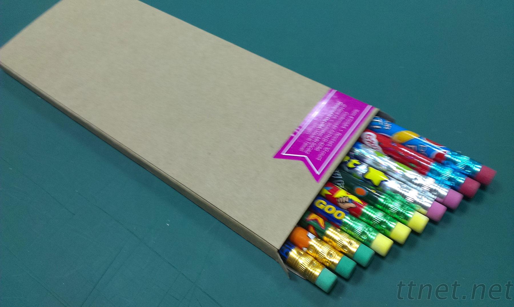 10入紙盒皮頭鉛筆|鉛筆工廠